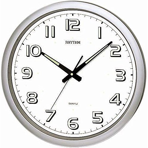 Rhythm(Japan) Super Luminous Silent Silky Value Added Wall Clock